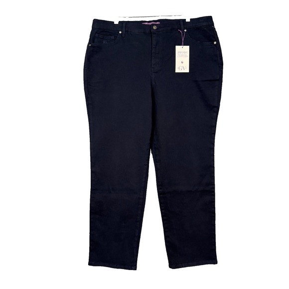 Gloria Vanderbilt Jeans Womens 18W‎ Blue Amanda Dark Wash Magic Stretch Plus NWT - Picture 1 of 16